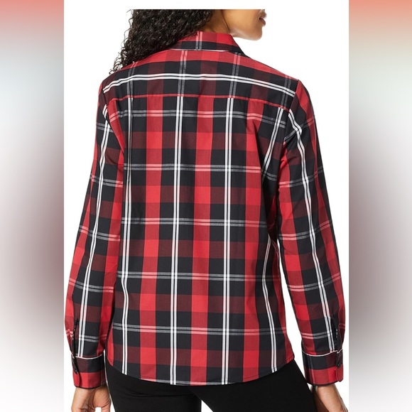 Foxcroft Tartan Blouse - Picture 2 of 8
